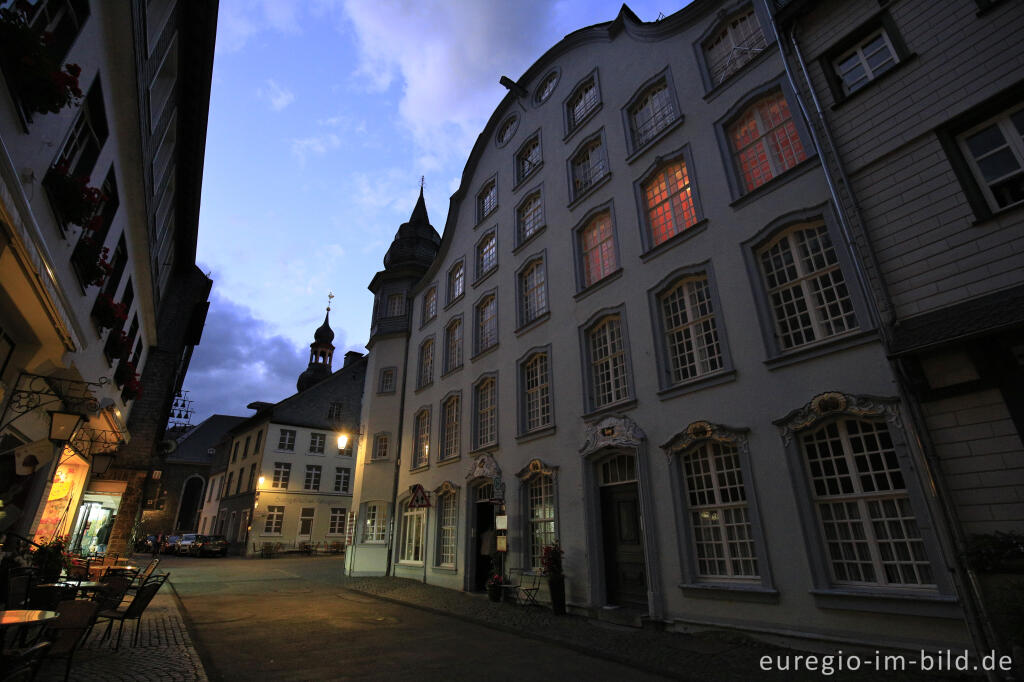 Detailansicht von Abendstimmung in Monschau