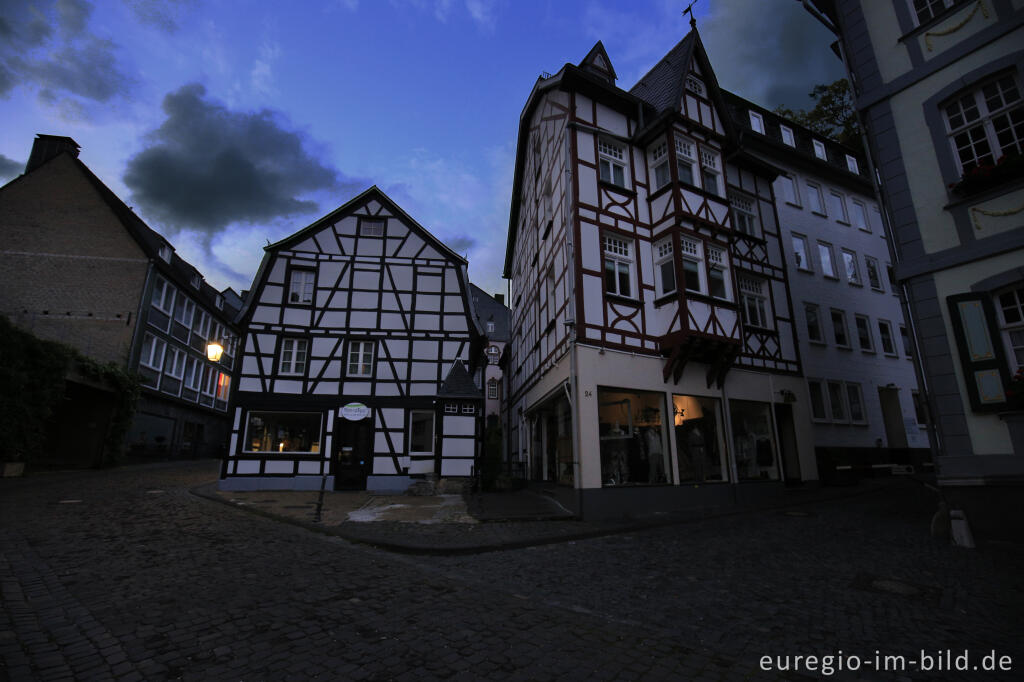 Detailansicht von Abendstimmung in Monschau