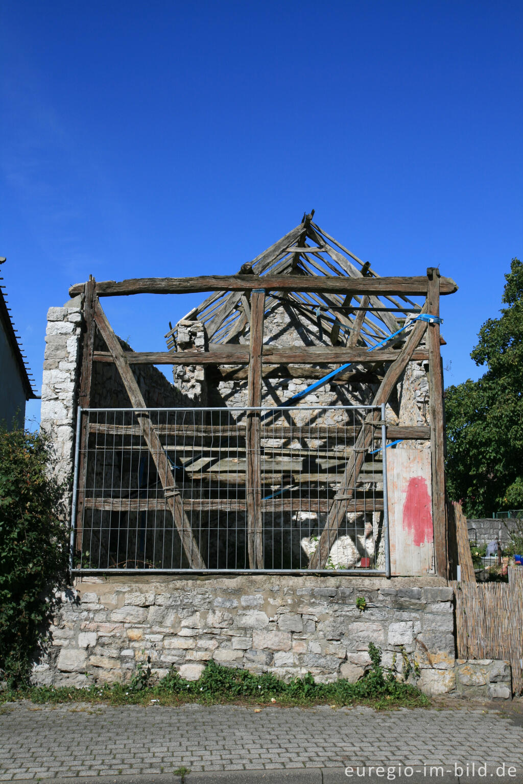 Detailansicht von Alt Breinig,Haussanierung Breinig, Nordeifel