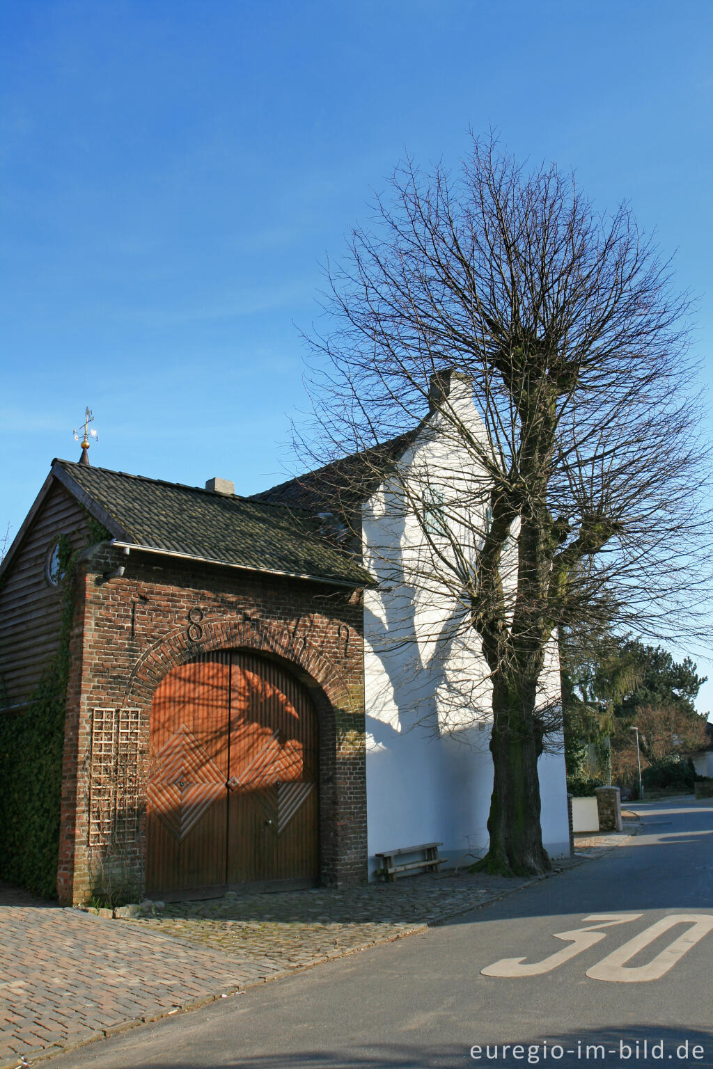 Detailansicht von Altes Haus an der Kämerhöfer Straße, Niederbardenberg