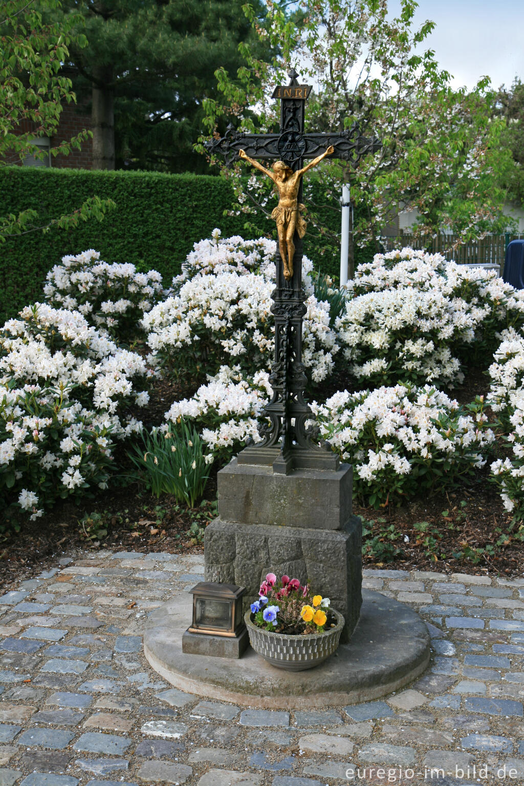 Detailansicht von Andachtskreuz auf dem Weißen Weg, Berensberg