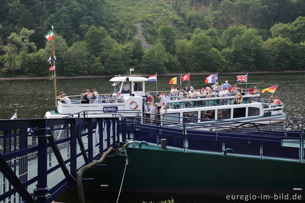 Detailansicht von Anlegeplatz der Rursee-Schifffahrt in Rurberg / Obersee