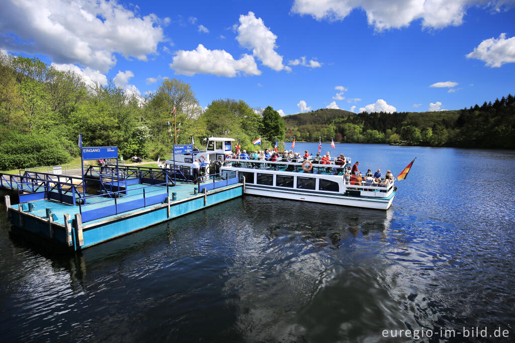 Detailansicht von Anlegeplatz der Rursee-Schifffahrt in Rurberg / Obersee