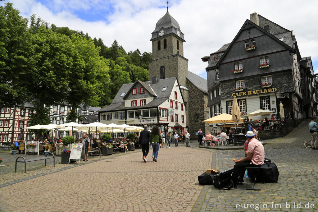 Detailansicht von Auf dem Markt von Monschau