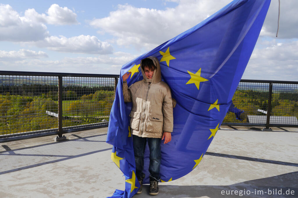 Detailansicht von Auf dem Turm des Dreiländerpunkts