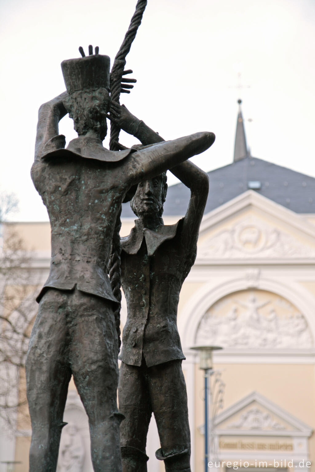 Detailansicht von Bergarbeiterbrunnen, Kohlscheid