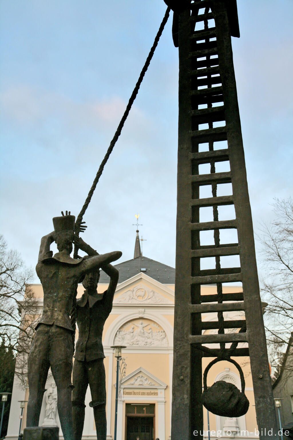 Detailansicht von Bergarbeiterbrunnen, Kohlscheid