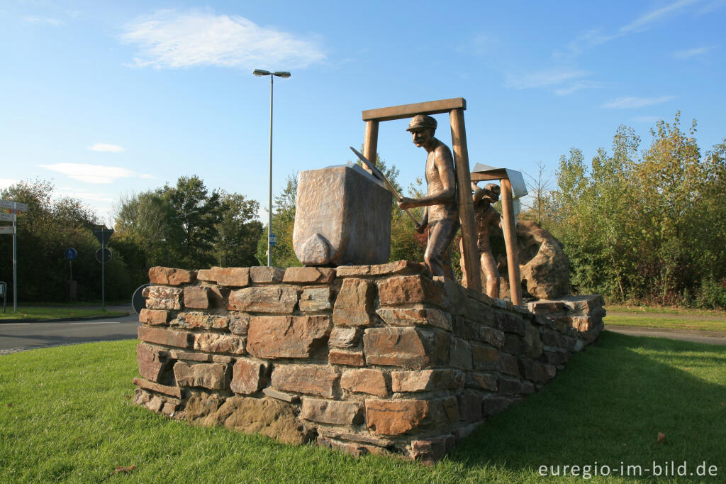 Detailansicht von Bergarbeiterdenkmal, Würselen