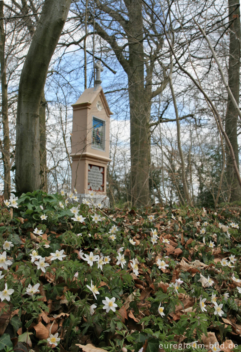 Detailansicht von Bildstock, Andachtsweg im Klauserwäldchen