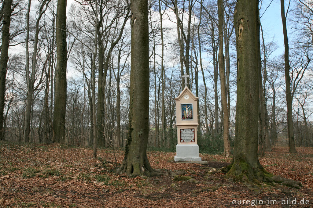 Detailansicht von Bildstock, Andachtsweg im Klauserwäldchen