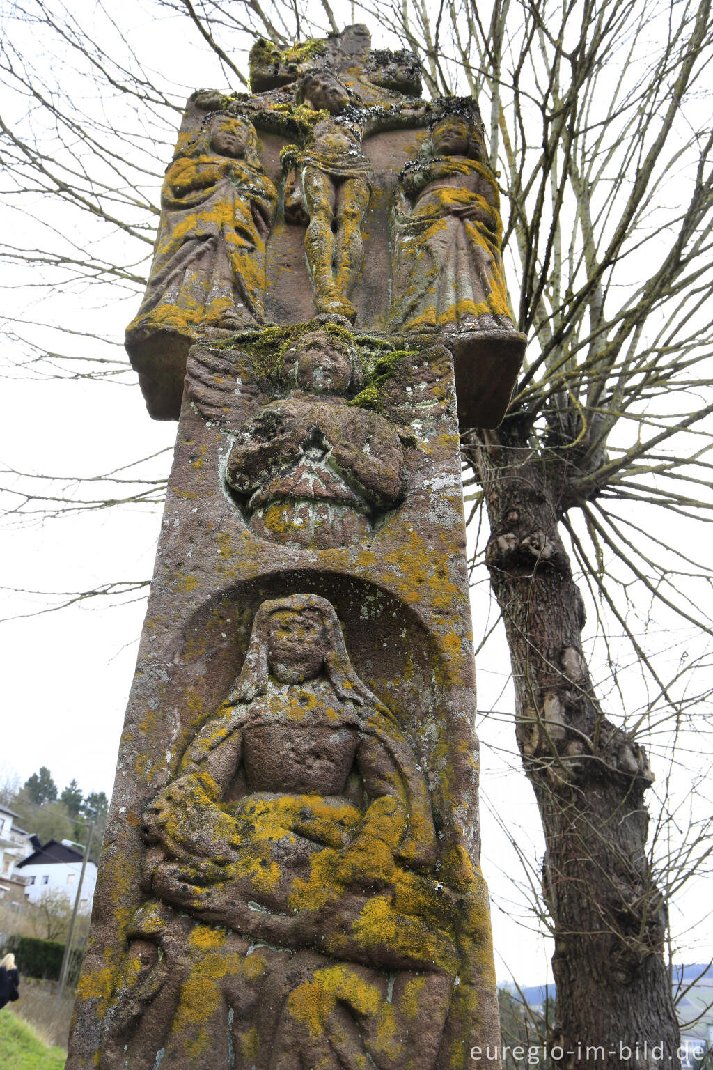 Detailansicht von Bildstock vor der Kapelle St. Antonius, Schönecken