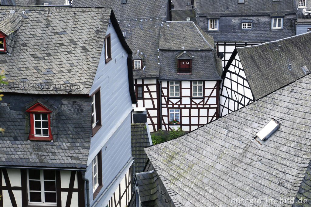 Detailansicht von Blick auf Monschau vom Panoramaweg aus