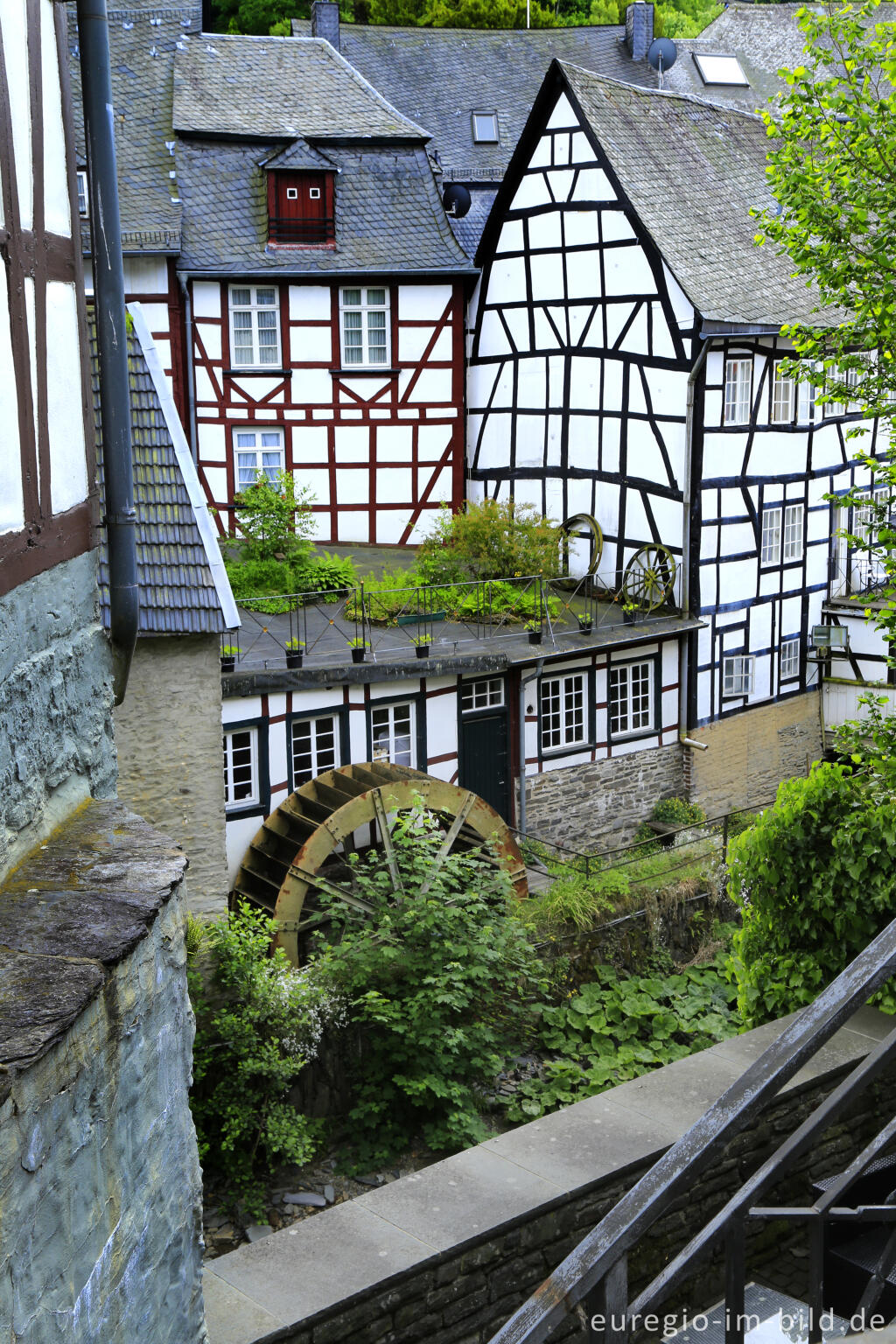 Detailansicht von Blick auf Monschau vom Panoramaweg aus