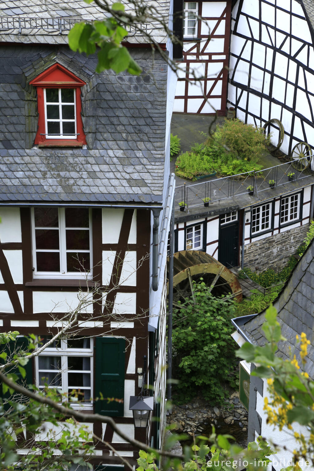 Detailansicht von Blick auf Monschau vom Panoramaweg aus