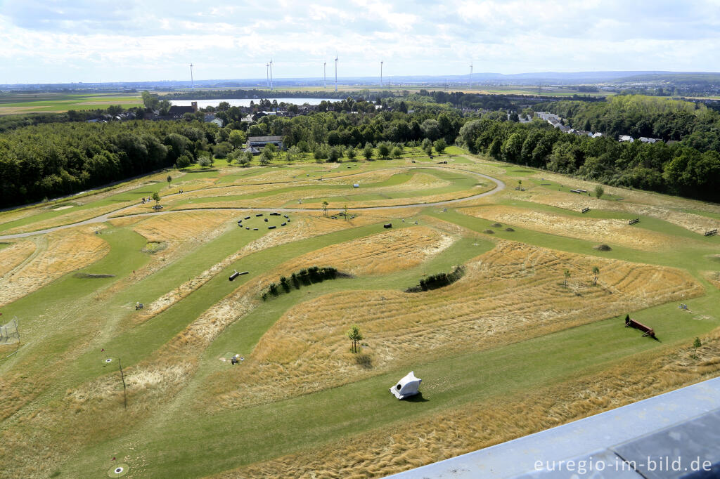 Detailansicht von Blick vom Indemann auf das Fußballgolf-Gelände