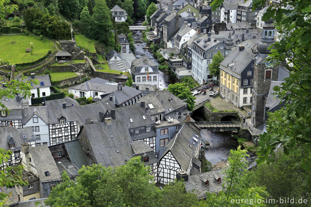 Detailansicht von Blick vom Panoramaweg aus auf Monschau