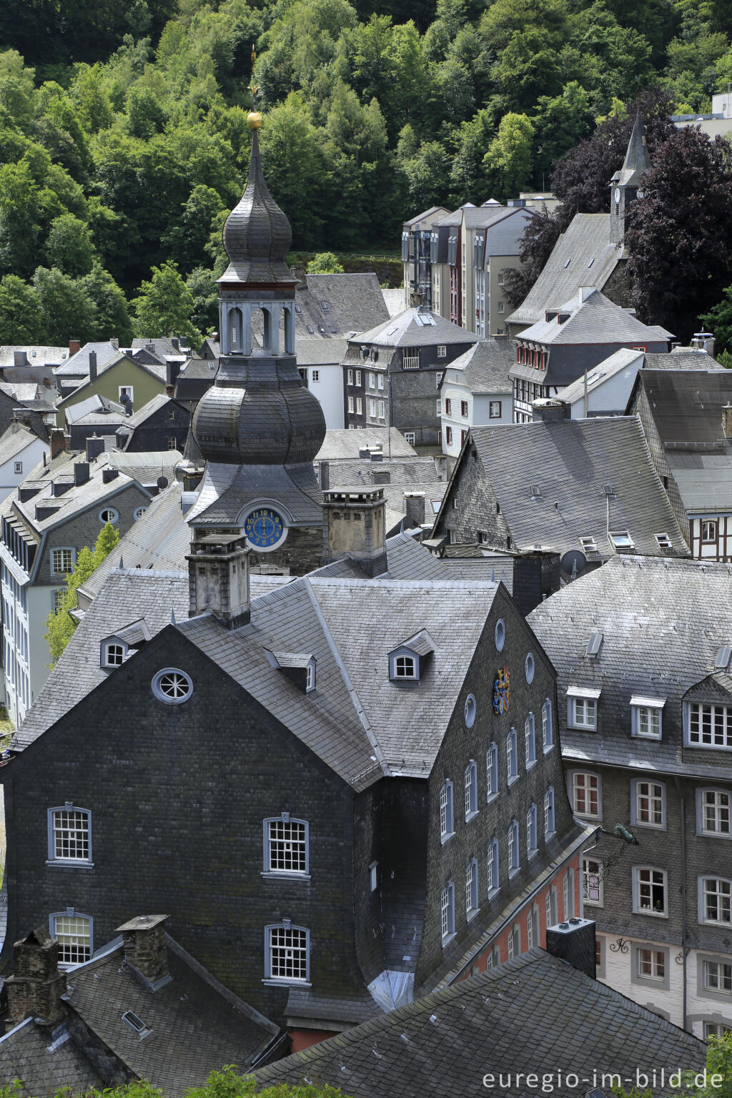 Detailansicht von Blick vom Panoramaweg aus auf Monschau