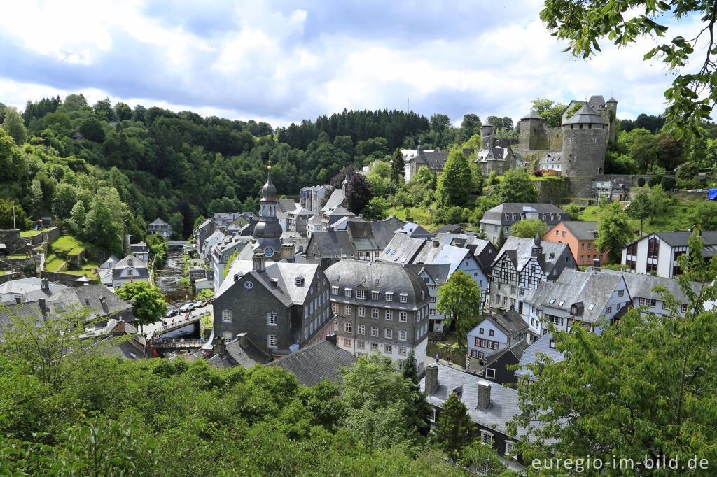 Detailansicht von Blick vom Panoramaweg aus auf Monschau