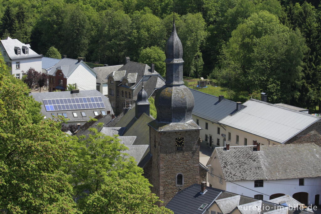 Detailansicht von Blick von der Burg auf den Ort Burg Reuland