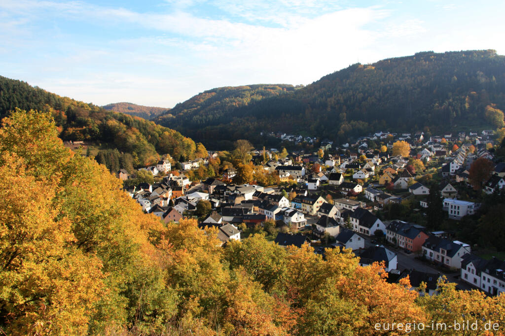 Detailansicht von Blick von der Kaulay auf Kordel im Kylltal