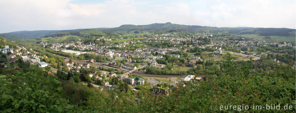 Detailansicht von Blick von der Munterley auf Gerolstein, Panoramabild 