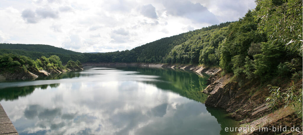 Blick von der Urfttalsperre auf den Urftsee