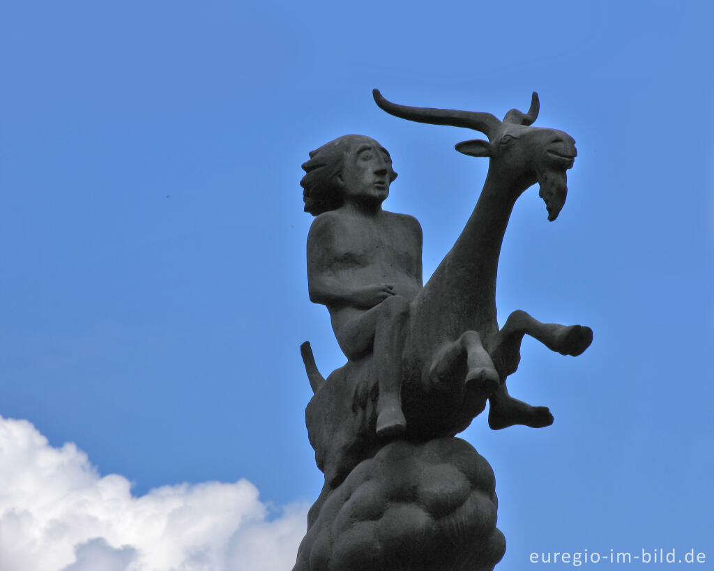 Detailansicht von Bockreiter, Denkmal, Herzogenrath