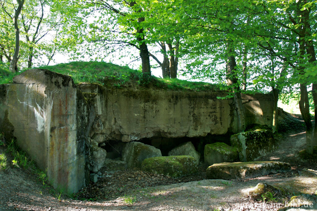 Detailansicht von Bunkerruine aus dem 2. Weltkrieg bei Stolberg-Münsterbusch