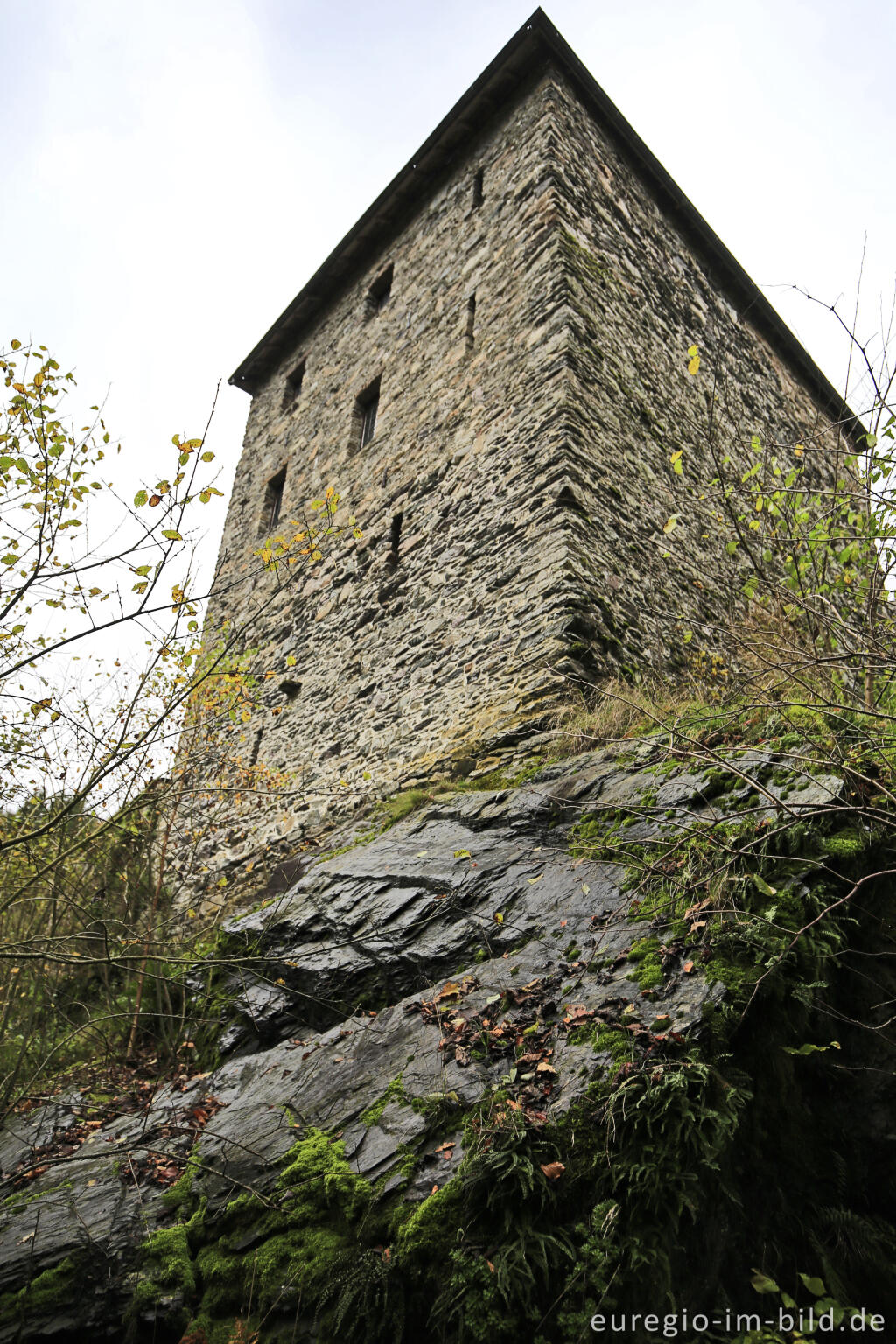 Detailansicht von Burg Reinhardstein (Château de Reinhardstein)