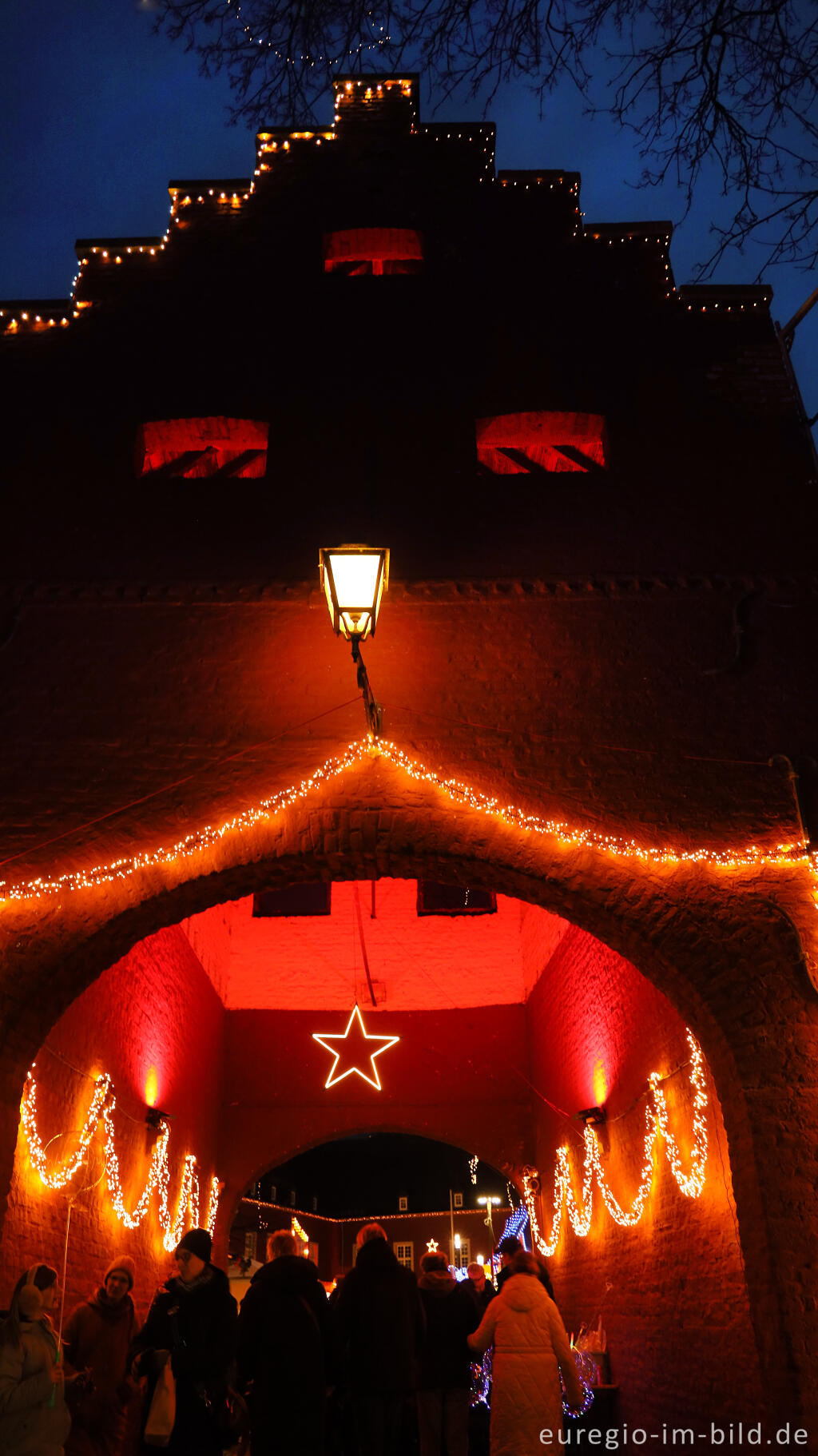 Detailansicht von Burgtor, Alsdorfer Weihnachtsmarkt