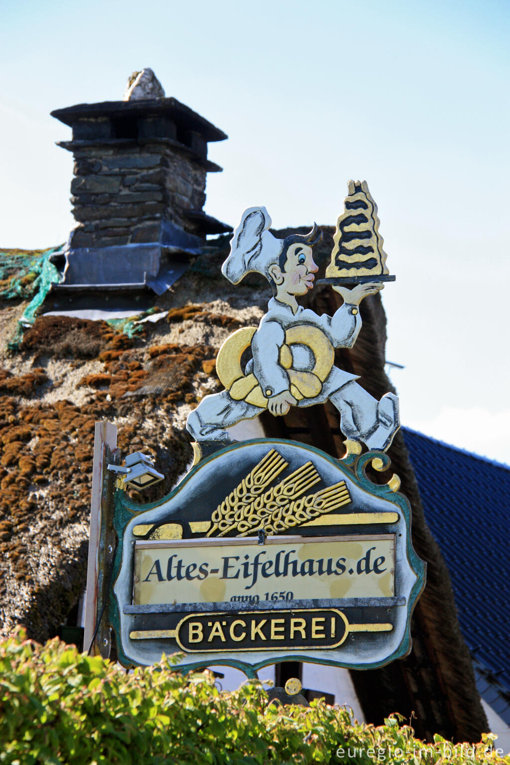 Detailansicht von Café "Altes Eifelhaus" in Monschau-Höfen 