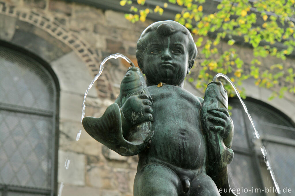 Detailansicht von Das Fischpüddelchen, Fischmarkt, Aachen