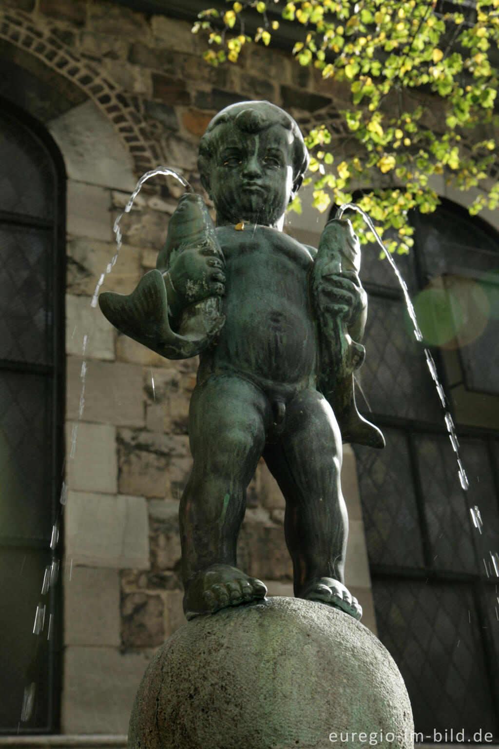 Detailansicht von Das Fischpüddelchen, Fischmarkt, Aachen