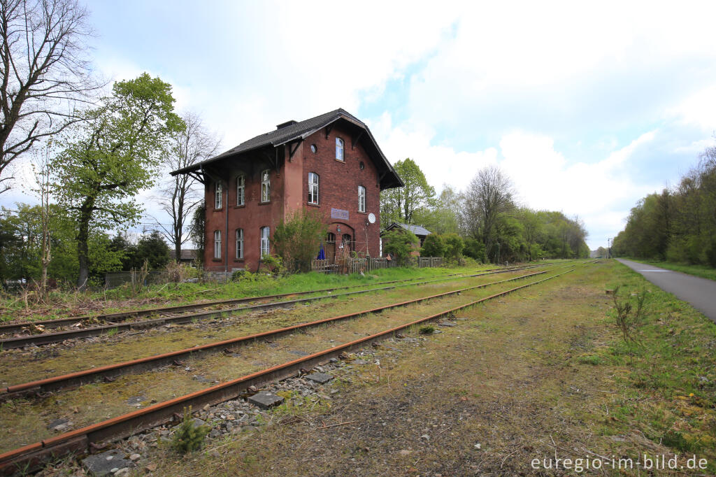 Detailansicht von Das Gelände des historischen Bahnhofs Raeren, 2017 fotografiert