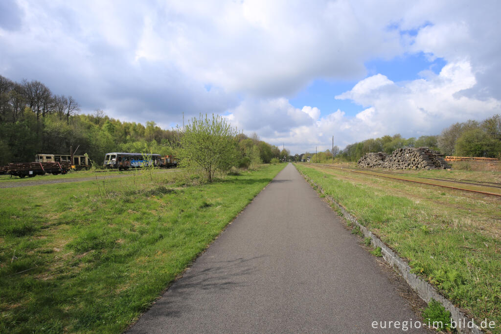 Detailansicht von Das Gelände des historischen Bahnhofs Raeren, 2017 fotografiert