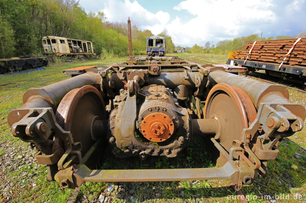 Detailansicht von Das Gelände des historischen Bahnhofs Raeren, 2017 fotografiert