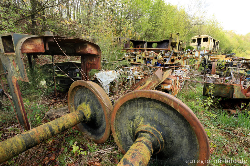 Detailansicht von Das Gelände des historischen Bahnhofs Raeren, 2017 fotografiert