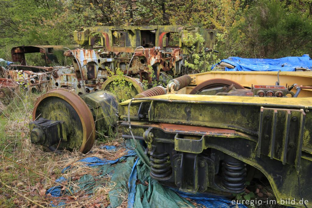 Detailansicht von Das Gelände des historischen Bahnhofs Raeren, 2017 fotografiert