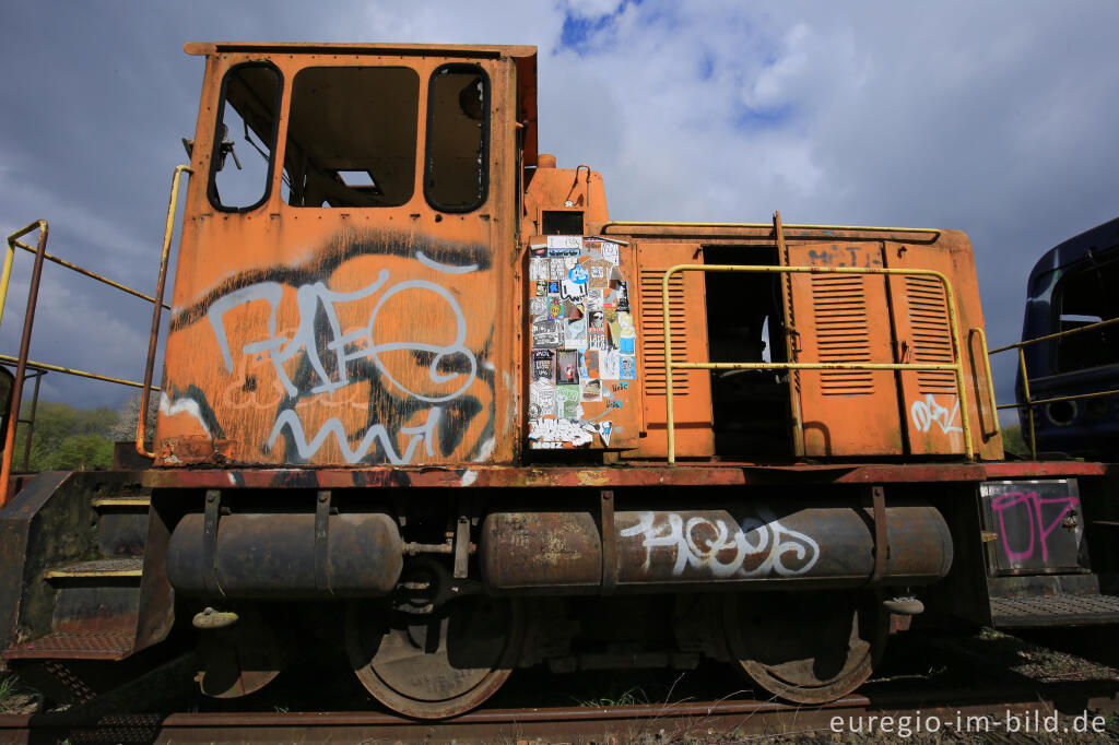 Detailansicht von Das Gelände des historischen Bahnhofs Raeren, 2017 fotografiert