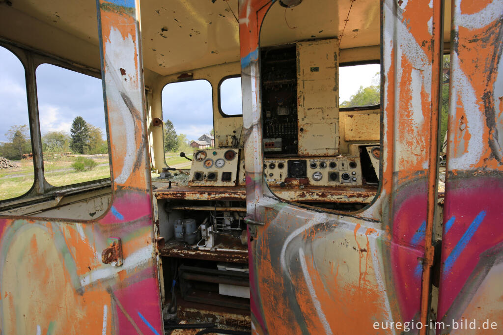 Detailansicht von Das Gelände des historischen Bahnhofs Raeren, 2017 fotografiert