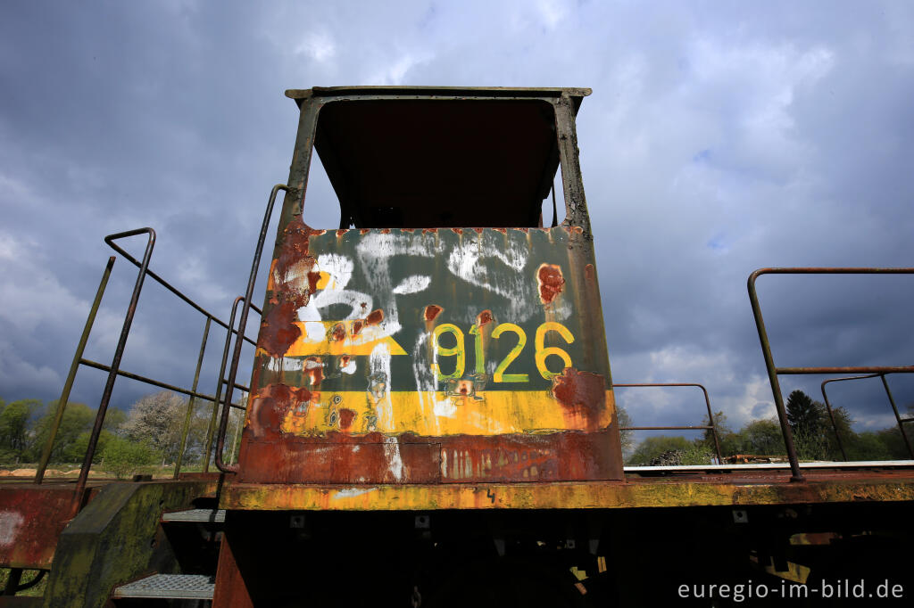 Detailansicht von Das Gelände des historischen Bahnhofs Raeren, 2017 fotografiert