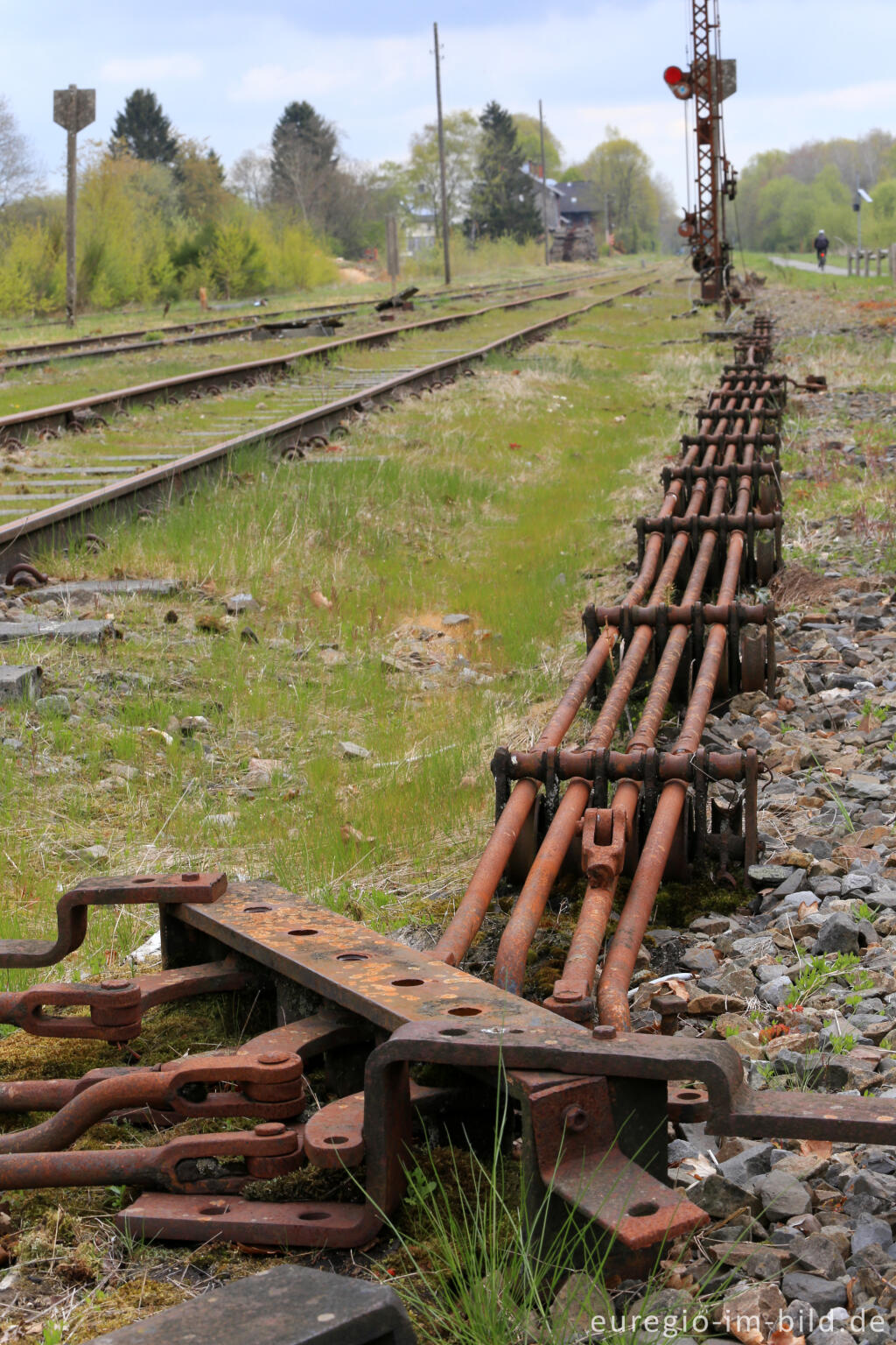 Detailansicht von Das Gelände des historischen Bahnhofs Raeren, 2017 fotografiert