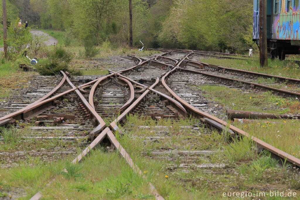 Detailansicht von Das Gelände des historischen Bahnhofs Raeren, 2017 fotografiert