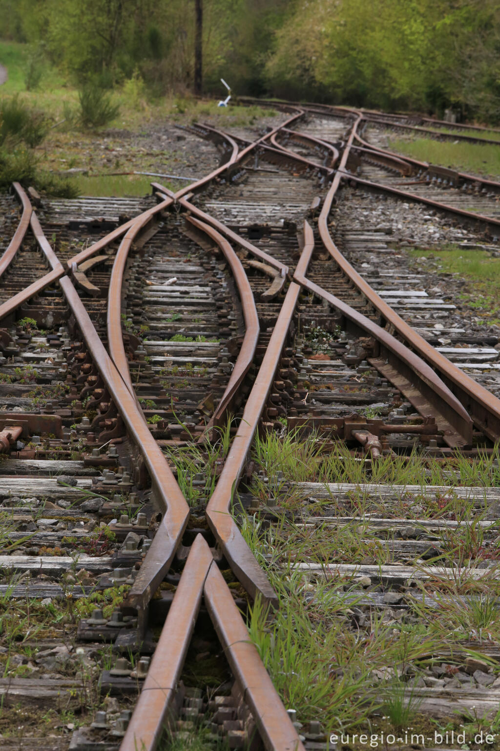 Detailansicht von Das Gelände des historischen Bahnhofs Raeren, 2017 fotografiert