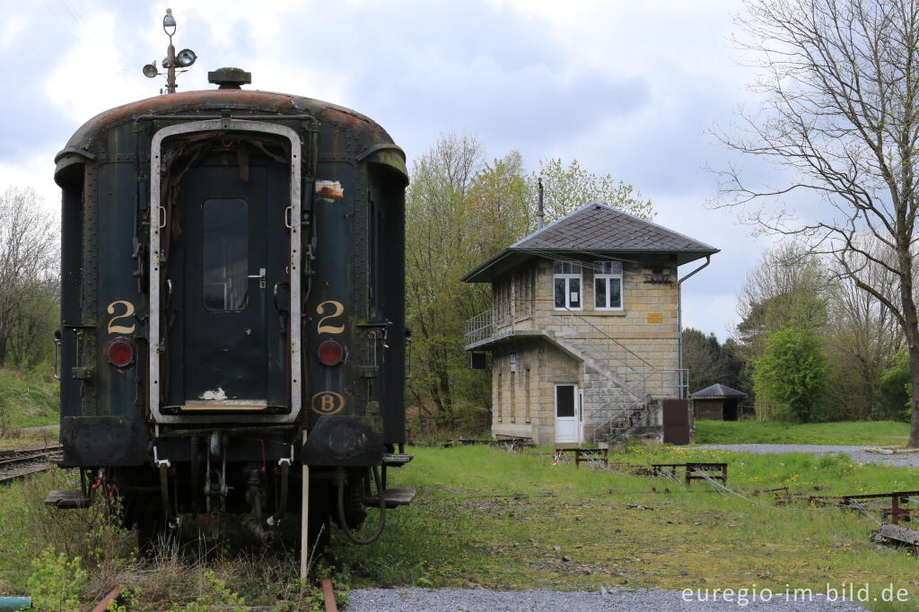 Detailansicht von Das Gelände des historischen Bahnhofs Raeren, 2017 fotografiert