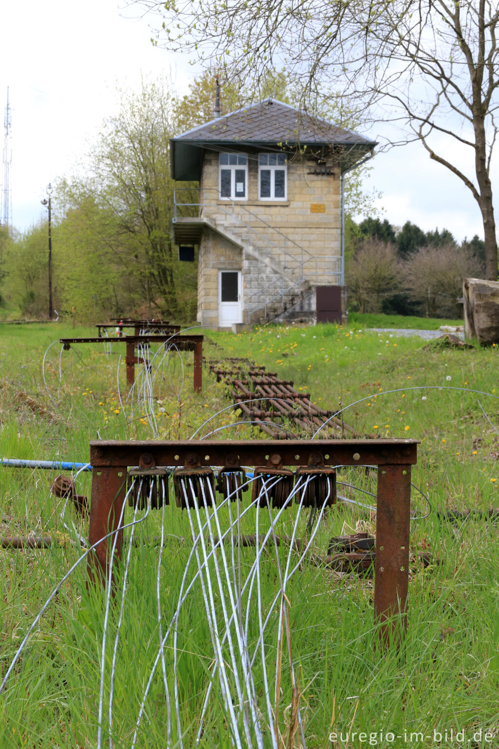 Detailansicht von Das Gelände des historischen Bahnhofs Raeren, 2017 fotografiert