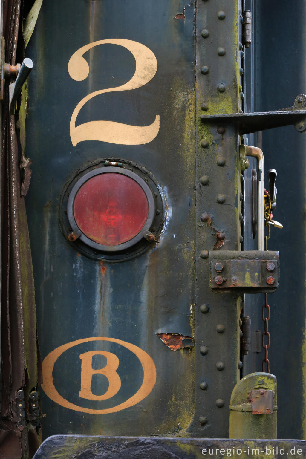 Detailansicht von Das Gelände des historischen Bahnhofs Raeren, 2017 fotografiert