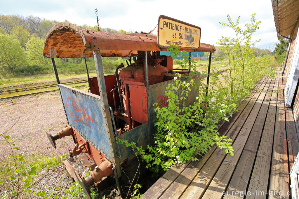 Detailansicht von Das Gelände des historischen Bahnhofs Raeren, 2017 fotografiert