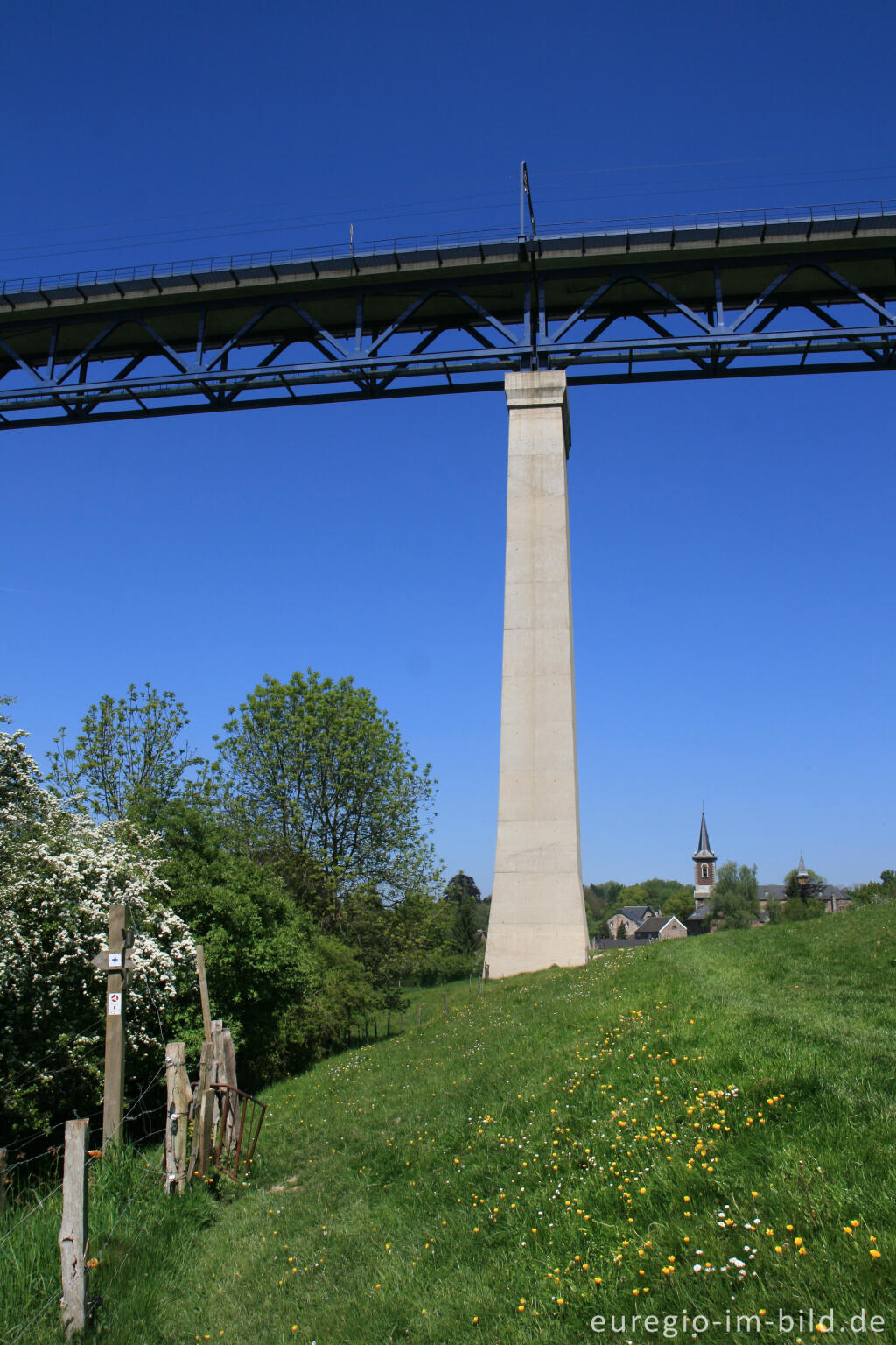 Detailansicht von Das Göhltalviadukt bei Moresnet, B