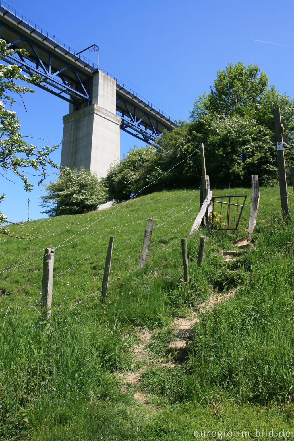 Detailansicht von Das Göhltalviadukt bei Moresnet, B